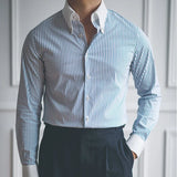 Casual Striped Dress Shirt