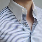 Casual Striped Dress Shirt