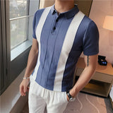 Vintage Pattern Short Sleeve Polo Shirt
