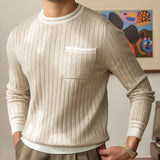 Casual Round Neck Knitted Sweater