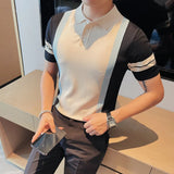 Knitted Casual Polo Shirts