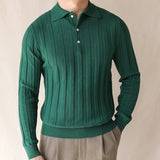 British Solid Color Slim Sweater