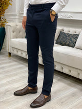 Navy Blue Italian Style Slim Fit