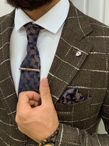 Brown Men's Slim Fit Single Jacket