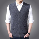 Sleeveless V Neck Cardigan