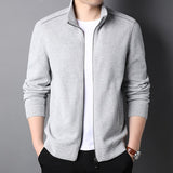 Stand Collar Plain Jacket