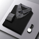 Slim Fit Black Striped Shirt