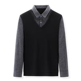 Slim Fit Black Striped Shirt
