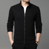 Stand Collar Plain Jacket