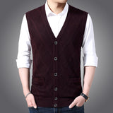 Sleeveless V Neck Cardigan