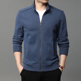 Stand Collar Plain Jacket