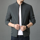 Stand Collar Zipper Jackets