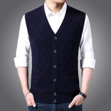 Sleeveless V Neck Cardigan