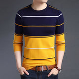 Striped Slim Fit Sweaters