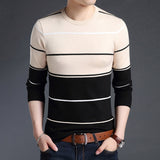 Striped Slim Fit Sweaters
