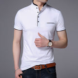 Mandarin Collar Polo Shirt