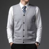 Pleuche V Neck Knit Cardigan