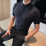Silk Knitted Polo Shirts