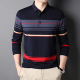 Stripped Casual Polo Shirts
