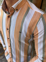 Linen Striped Slim Fit Shirt