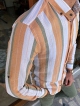 Linen Striped Slim Fit Shirt