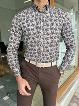 Special Design Slim Fit Patterned Shirt