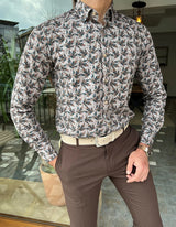Special Design Slim Fit Patterned Shirt