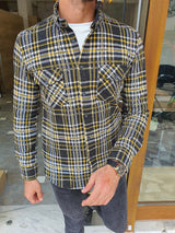 Slim Fit Striped Lumberjack Shirt