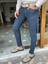 Slim Fit Stitched Jeans