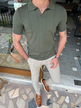 Slim Fit Polo Neck T-Shirt