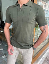 Slim Fit Polo Neck T-Shirt