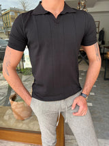 Slim Fit Polo Neck T-Shirt