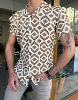 Velev Collar Sweatproof Fabric Slim Fit Shirt