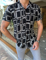 Velev Collar Sweatproof Fabric Slim Fit Shirt