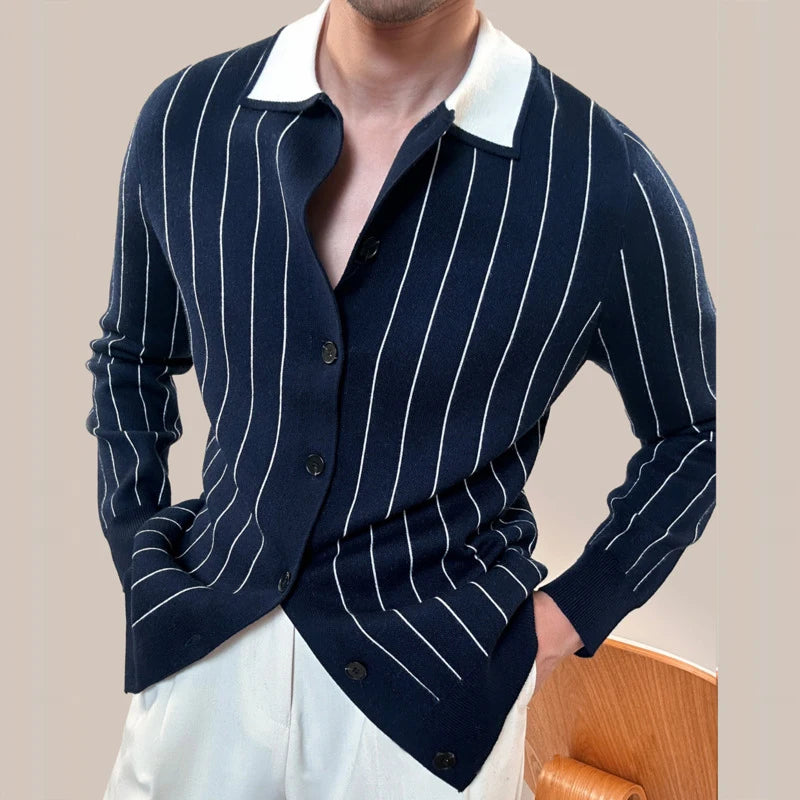 Knitting Striped Shirt