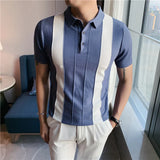 Vintage Pattern Short Sleeve Polo Shirt