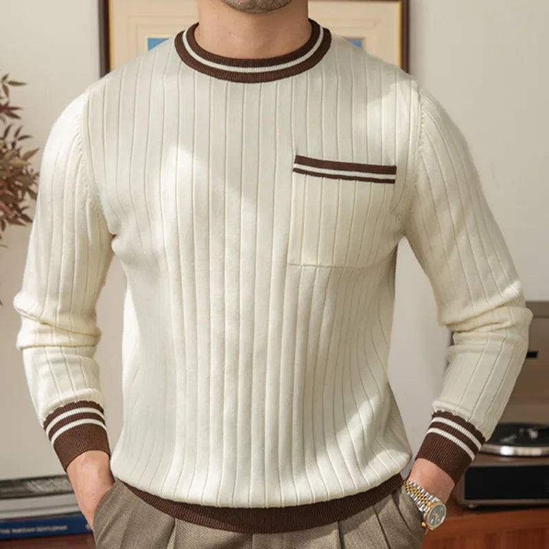 Casual Round Neck Knitted Sweater