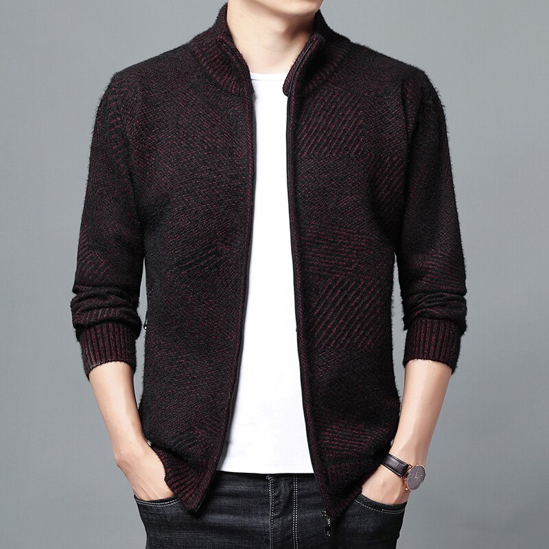 Thick Velvet Stand Collar Jackets