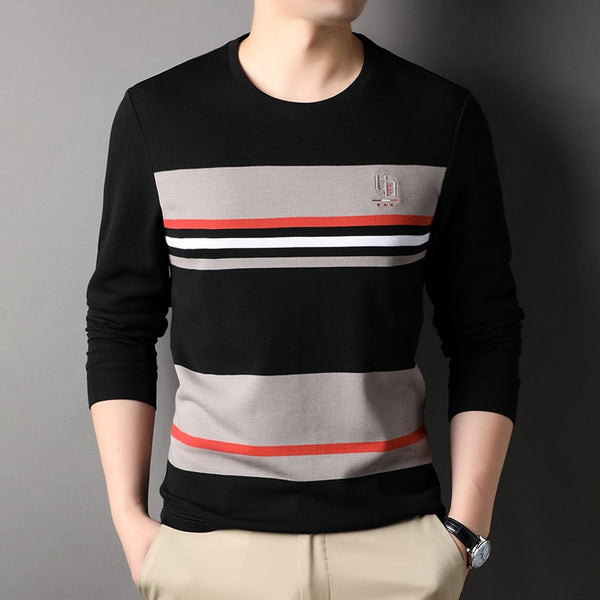 Striped Long Sleeve Sweaters