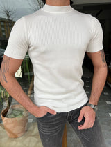 Crew Neck Super Slim Knitwear T-shirt