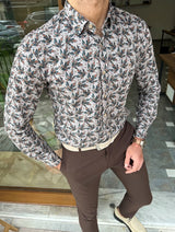 Special Design Slim Fit Patterned Shirt