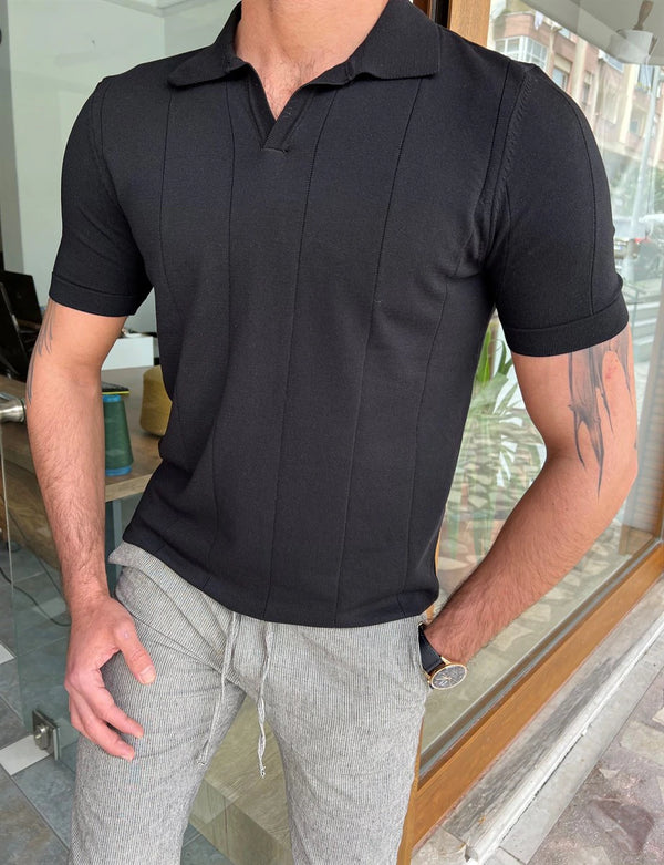 Slim Fit Polo Neck T-Shirt