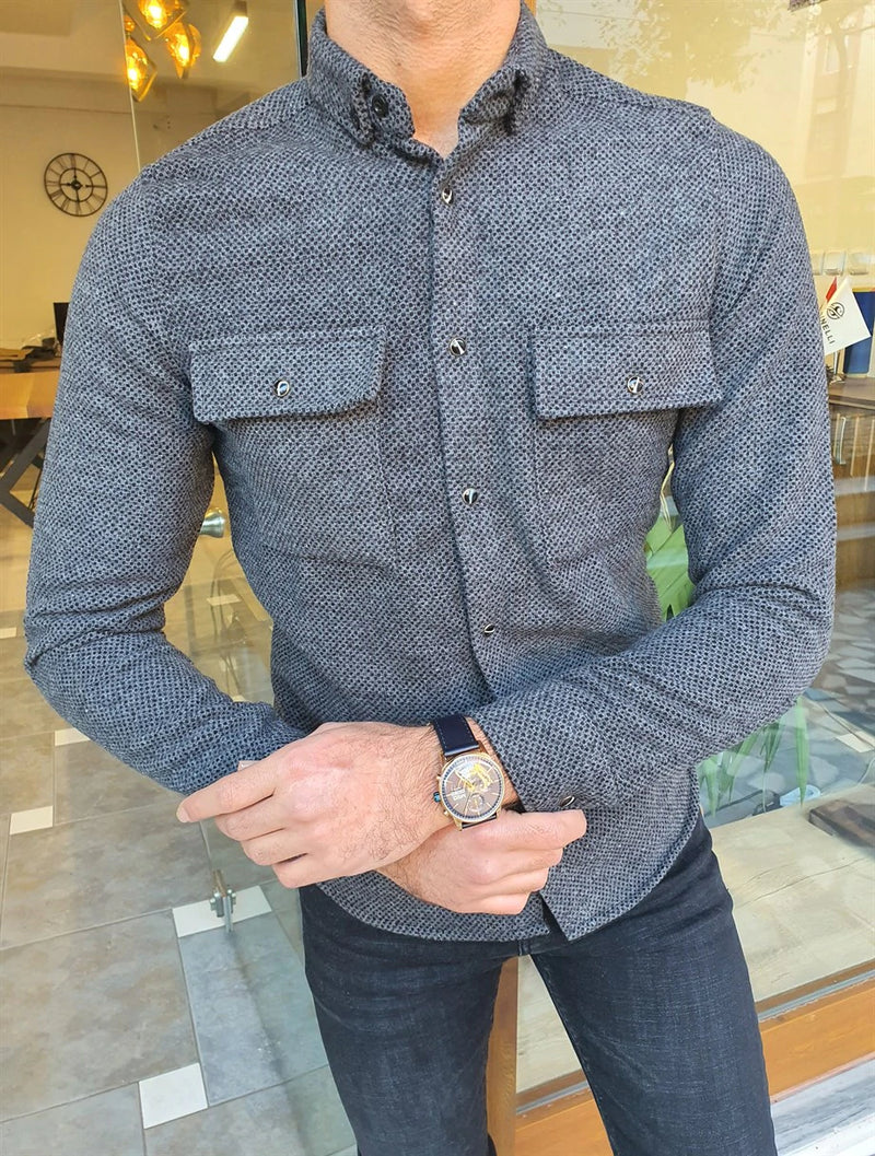 Pocket Pocket Slim Fit Lumberjack Shirt